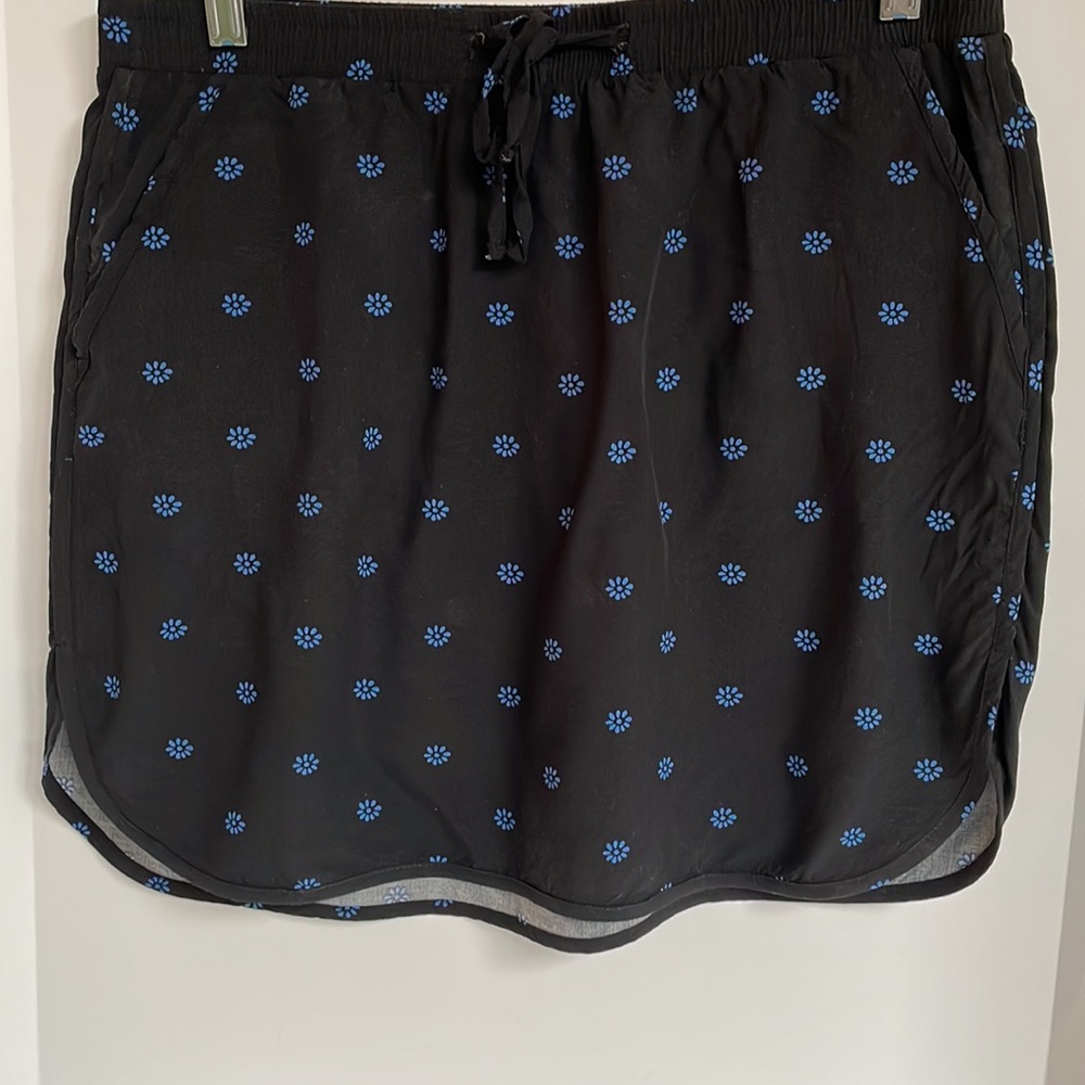 Old Navy elastic drawstring waistband printed skirt size medium